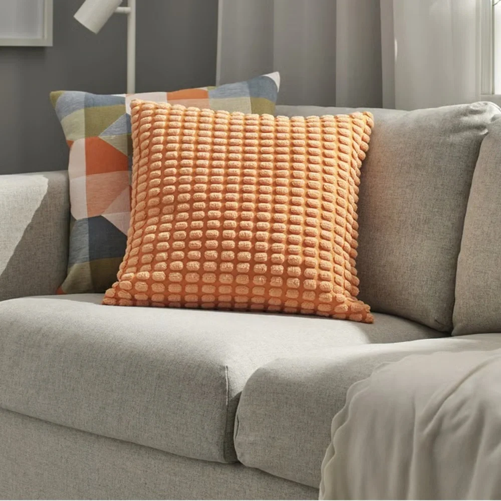 Textured Pom-Pom Cushion Cover - Home Bedding